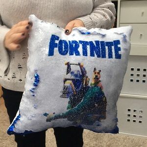 Fortnite sequin pillow